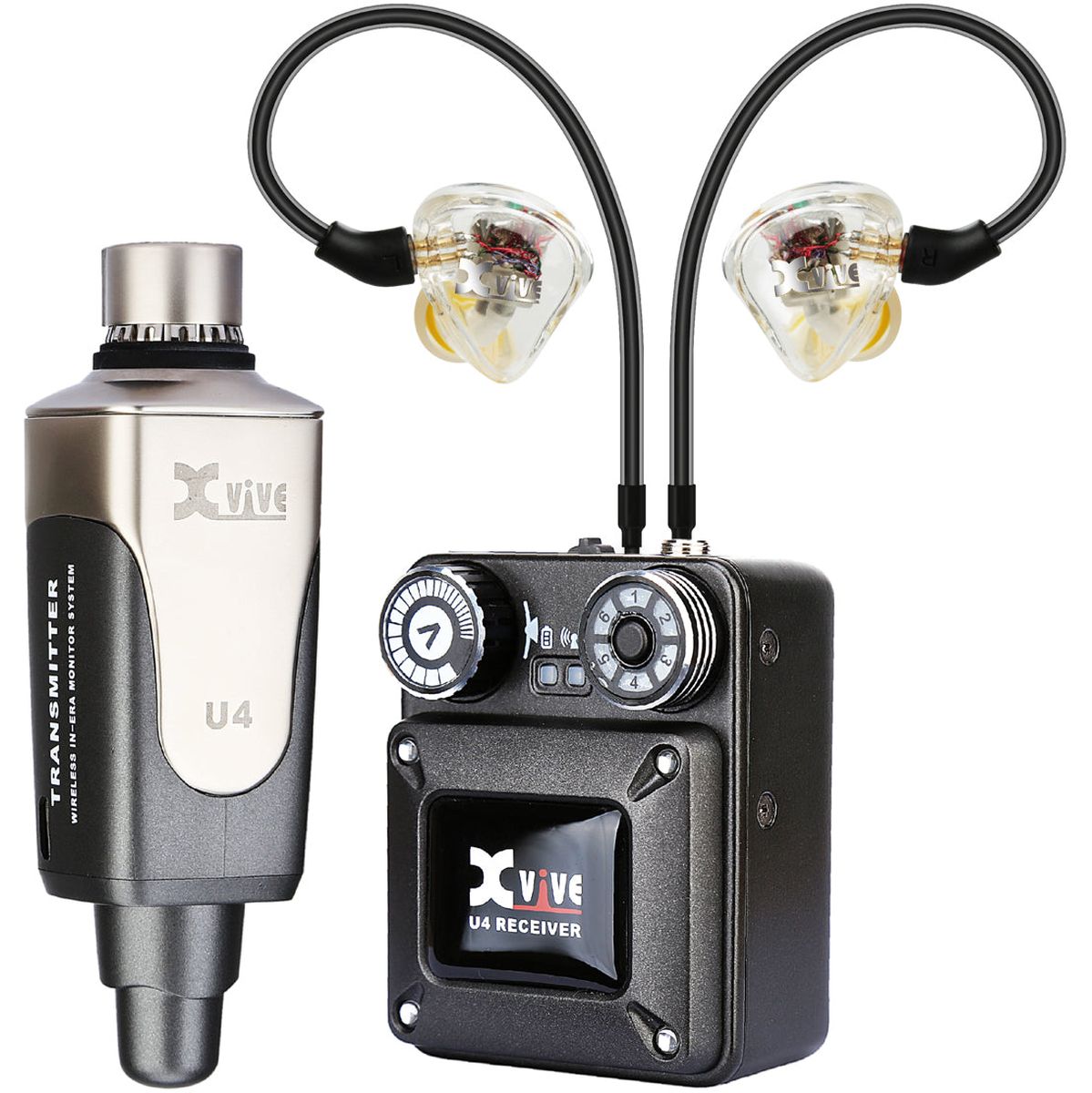 Xvive Wireless In Ear Monitor System Plus In Ear Montors & Case