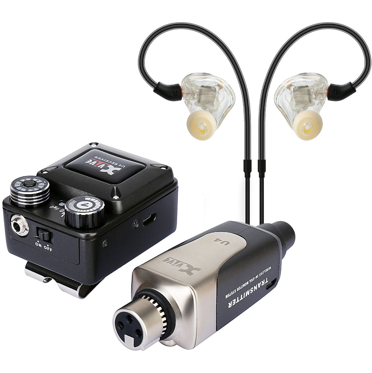 Xvive Wireless In Ear Monitor System Plus In Ear Montors & Case