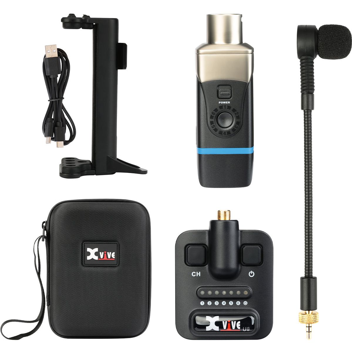 Xvive Acoustic Guitar Wireless System & Travel Case