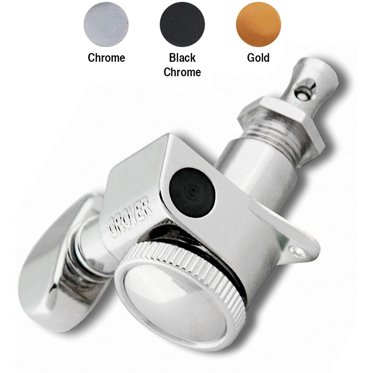Grover Roto Grip Mini Machine Heads Black Chrome