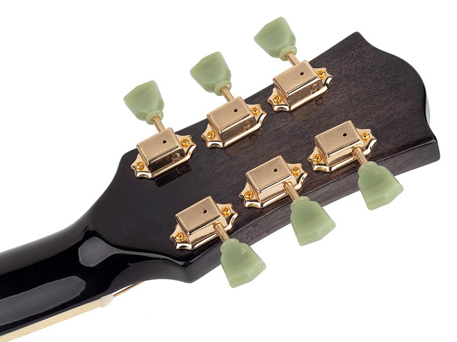 Richwood HSJS-42-TBK, Trans Black, Heritage Series Handmade Jumbo Westerngitaar