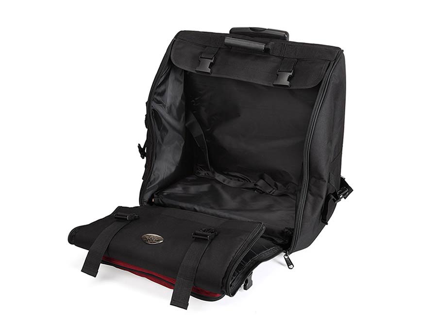 CNB accordeon trolley tas, met wielen, 47h x 48b x 22d, voor 96 bassen