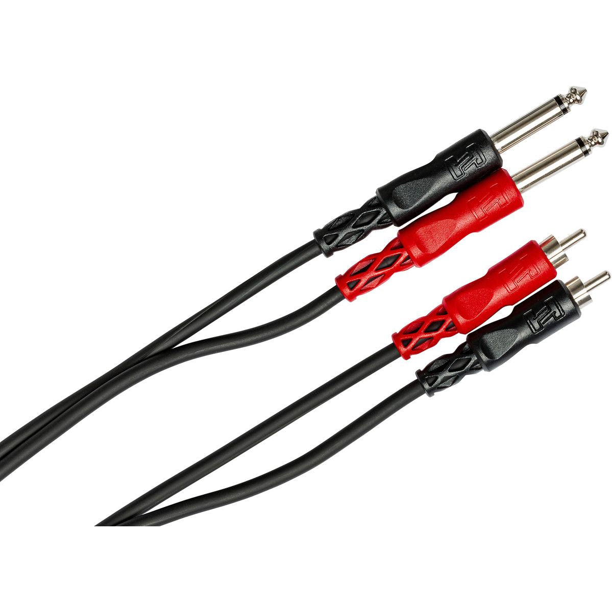 Hosa CPR-202 Stereoint.con Dual 1/4IN TS To Dual RCA 2 M