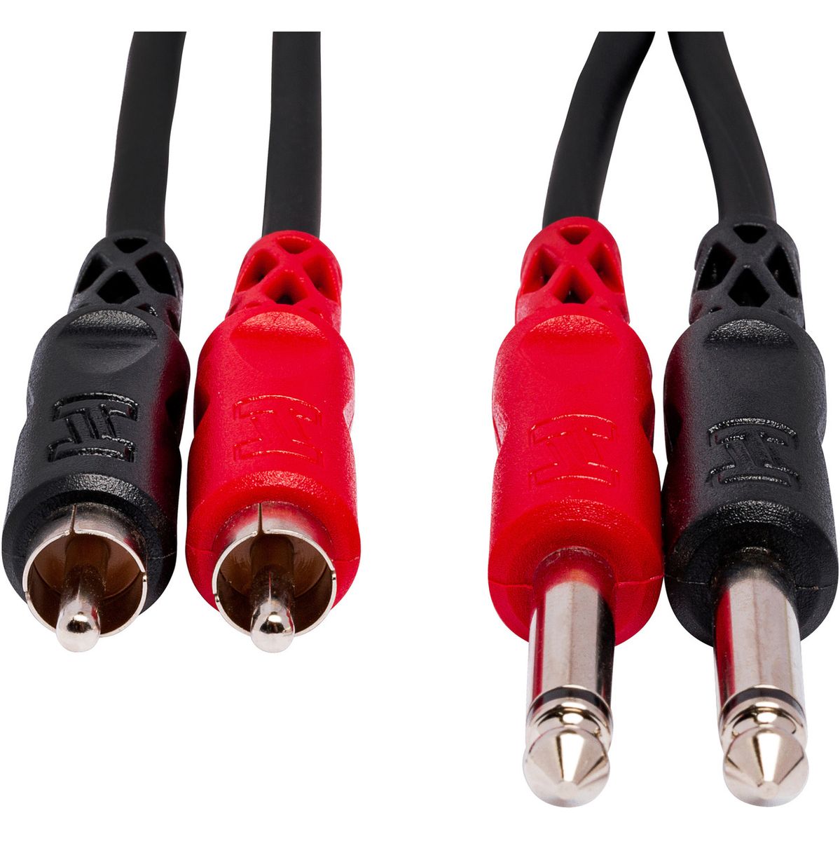 Hosa CPR-202 Stereoint.con Dual 1/4IN TS To Dual RCA 2 M