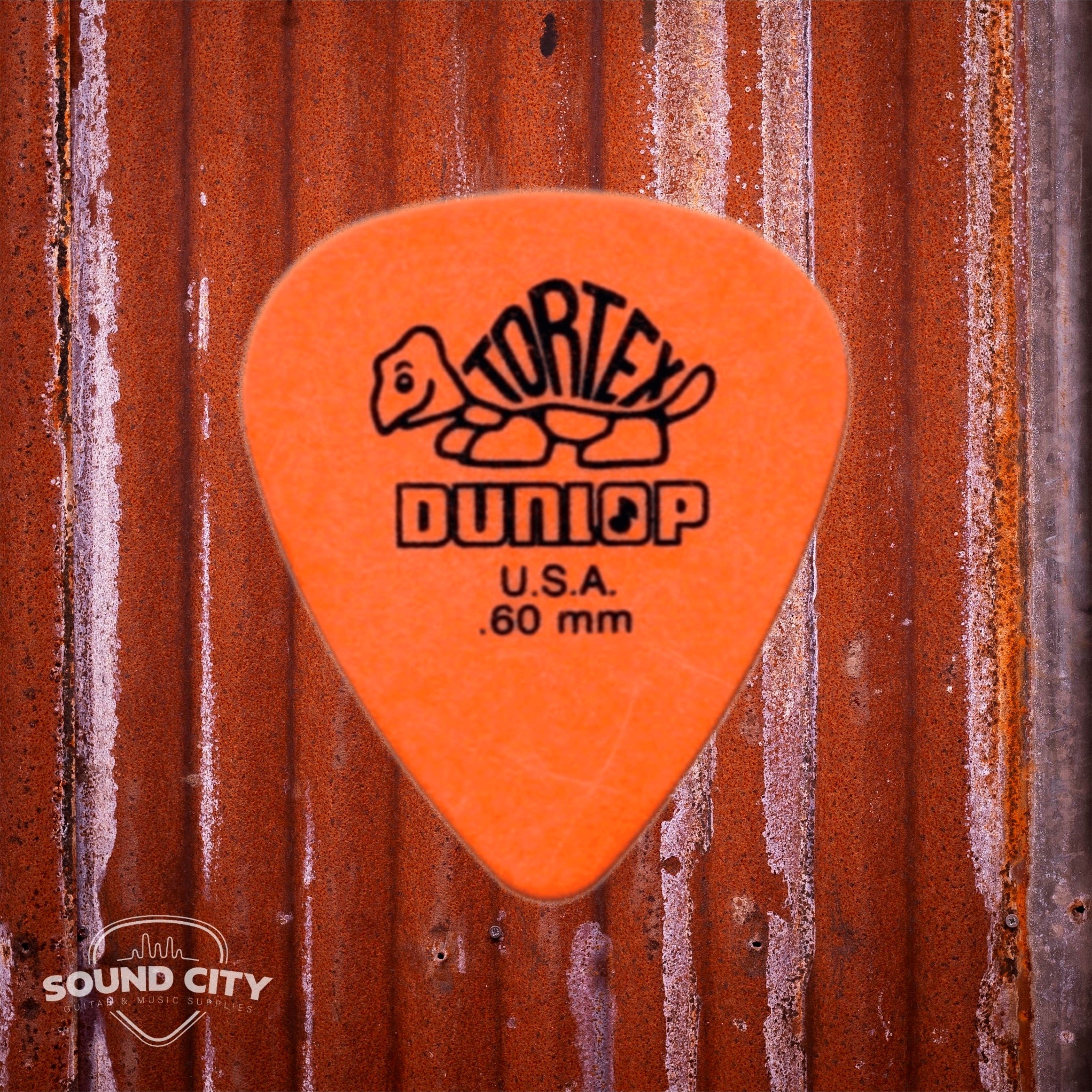 Dunlop Plectrum Tortex Standaard 0.60mm Oranje 6PACK