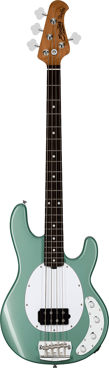 Sterling by Music Man Stingray RAY34 Dorado Green Elektrische basgitaar