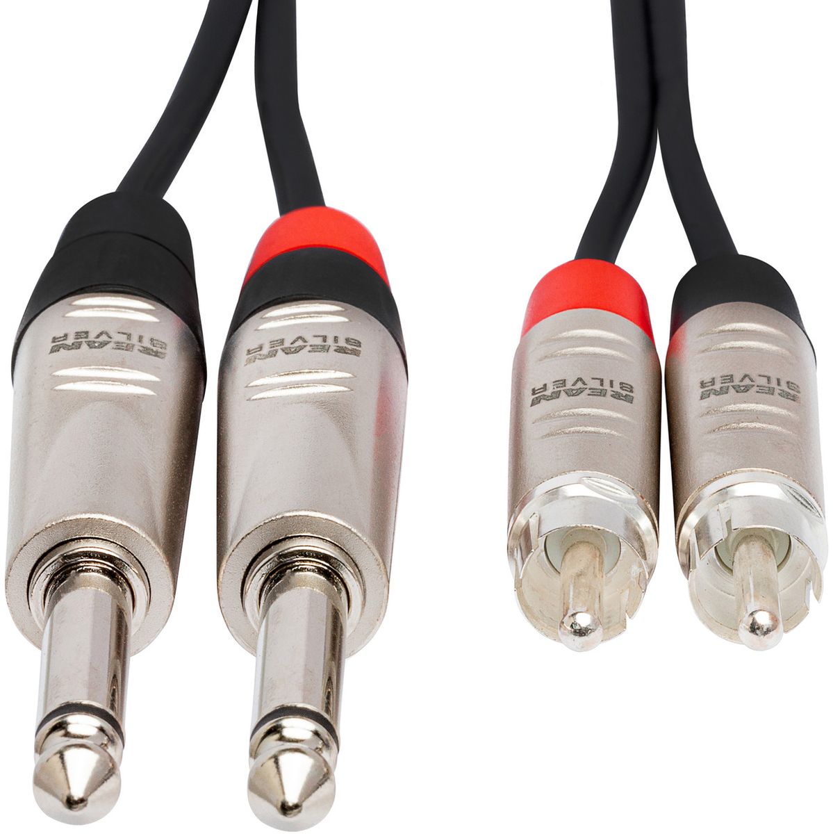 Hosa HPR-010x2 Pro Stintcon Dual Rean 1/4IN TS To RCA 10FT