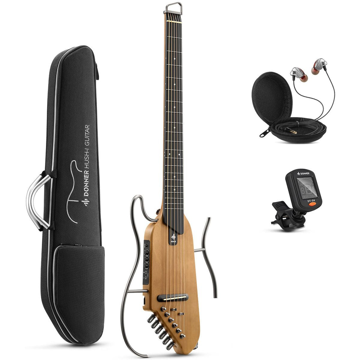 DONNER Hush-I Guitar - Maple Elektrische gitaar