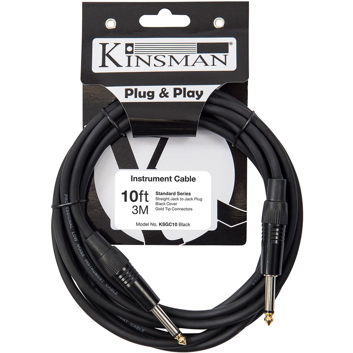 Kinsman Standard Instrument Cable Jack To Jack - 10FT