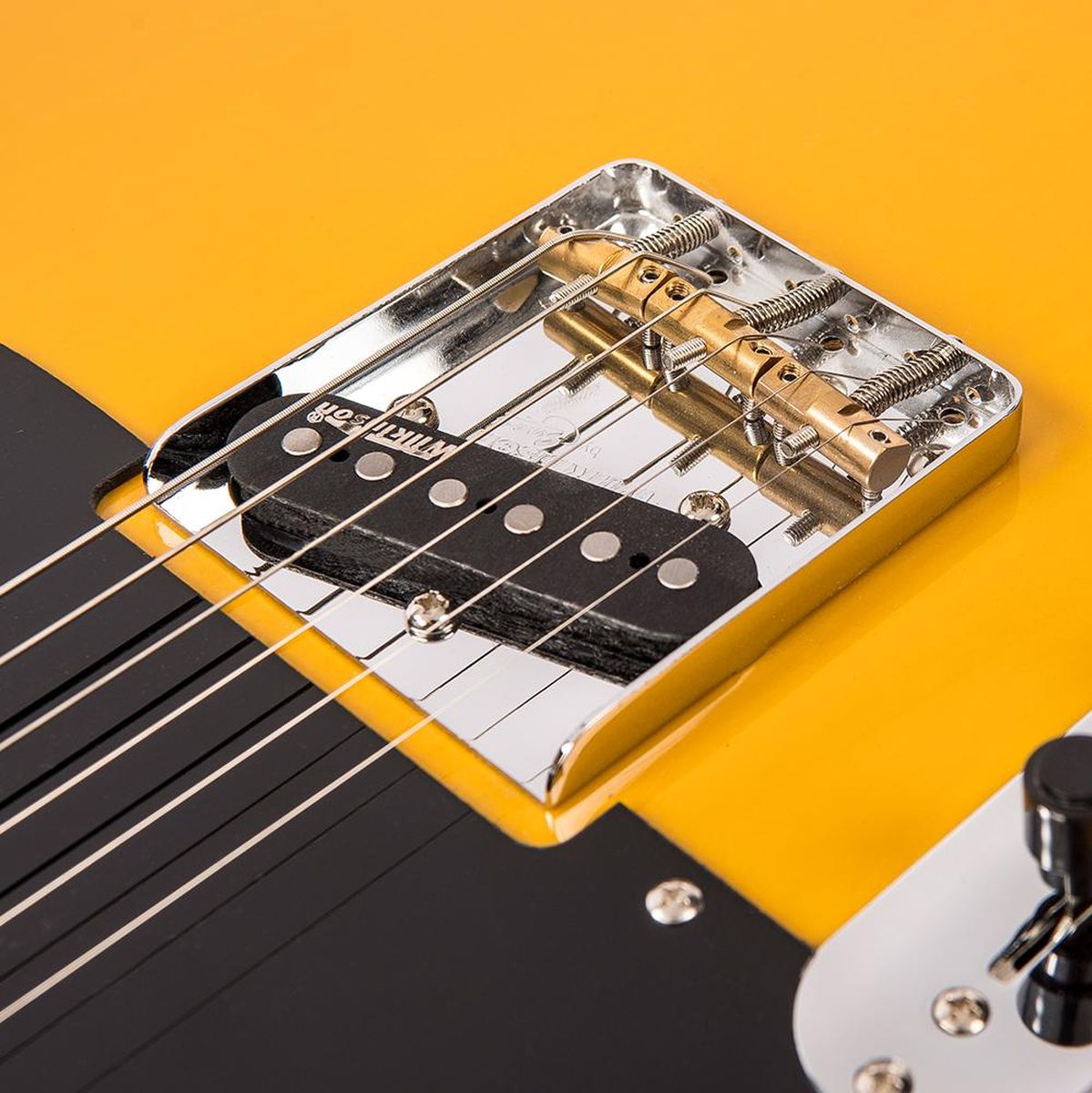Vintage V52 Left Handed Electric Guitar - Butterscotch