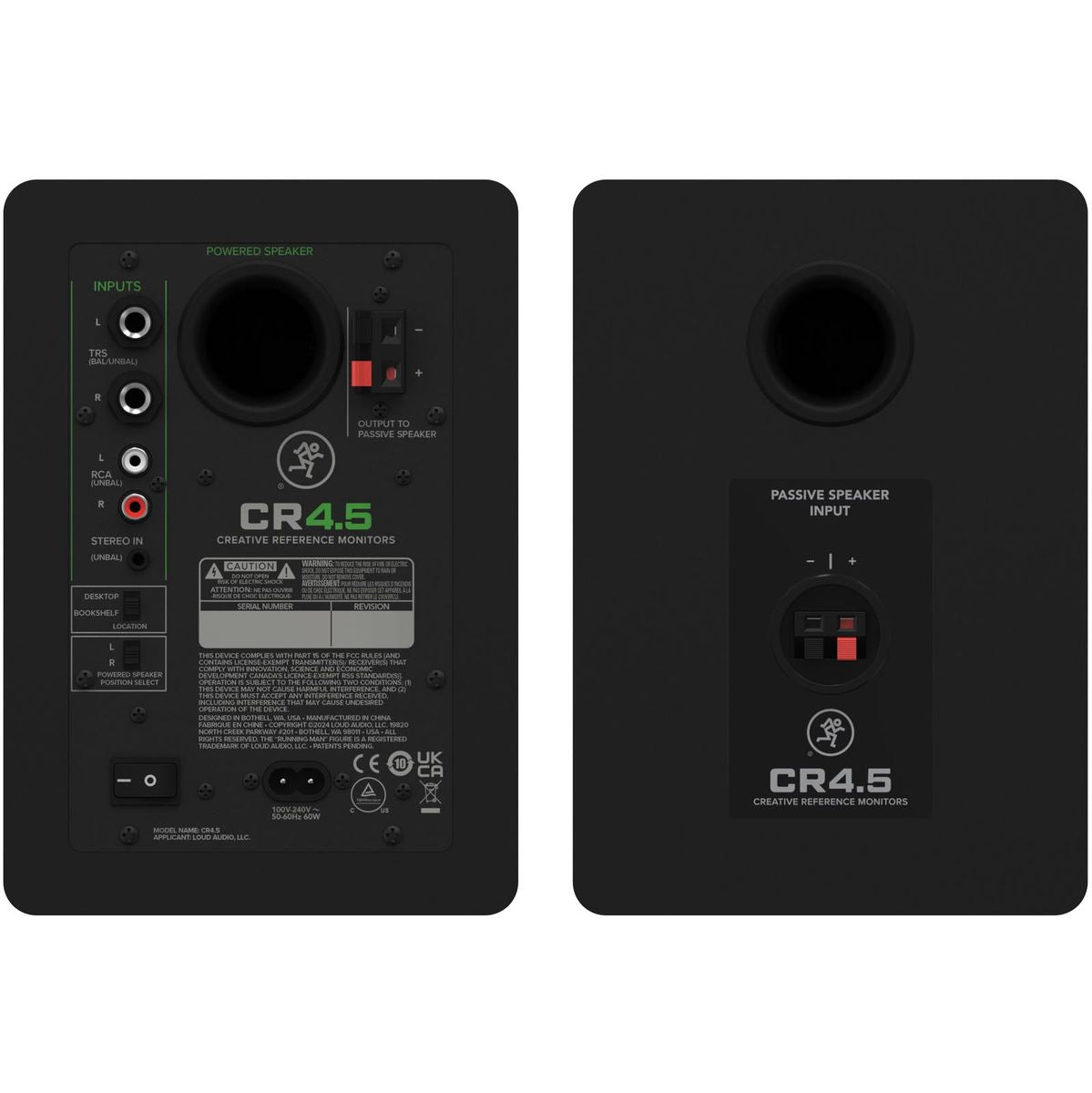 Mackie 4.5 Powered Studio Monitors w/ Tone Control And Bluetoothâ