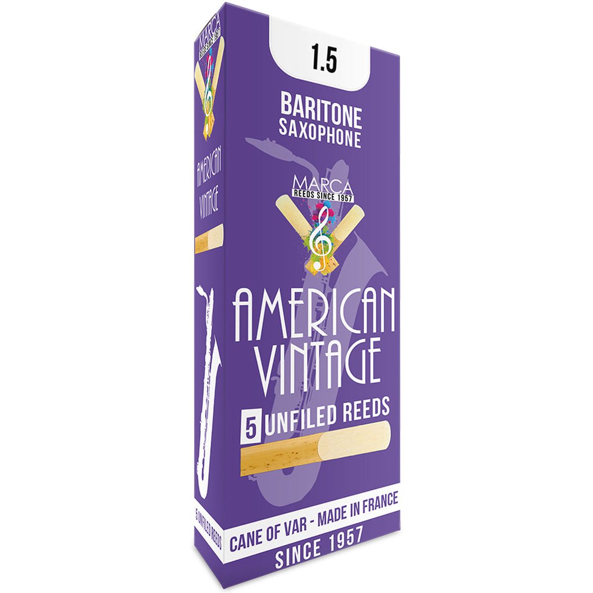 MARCA Reed Saxophone Baritone American Vintage 1.5 - PK Of 5