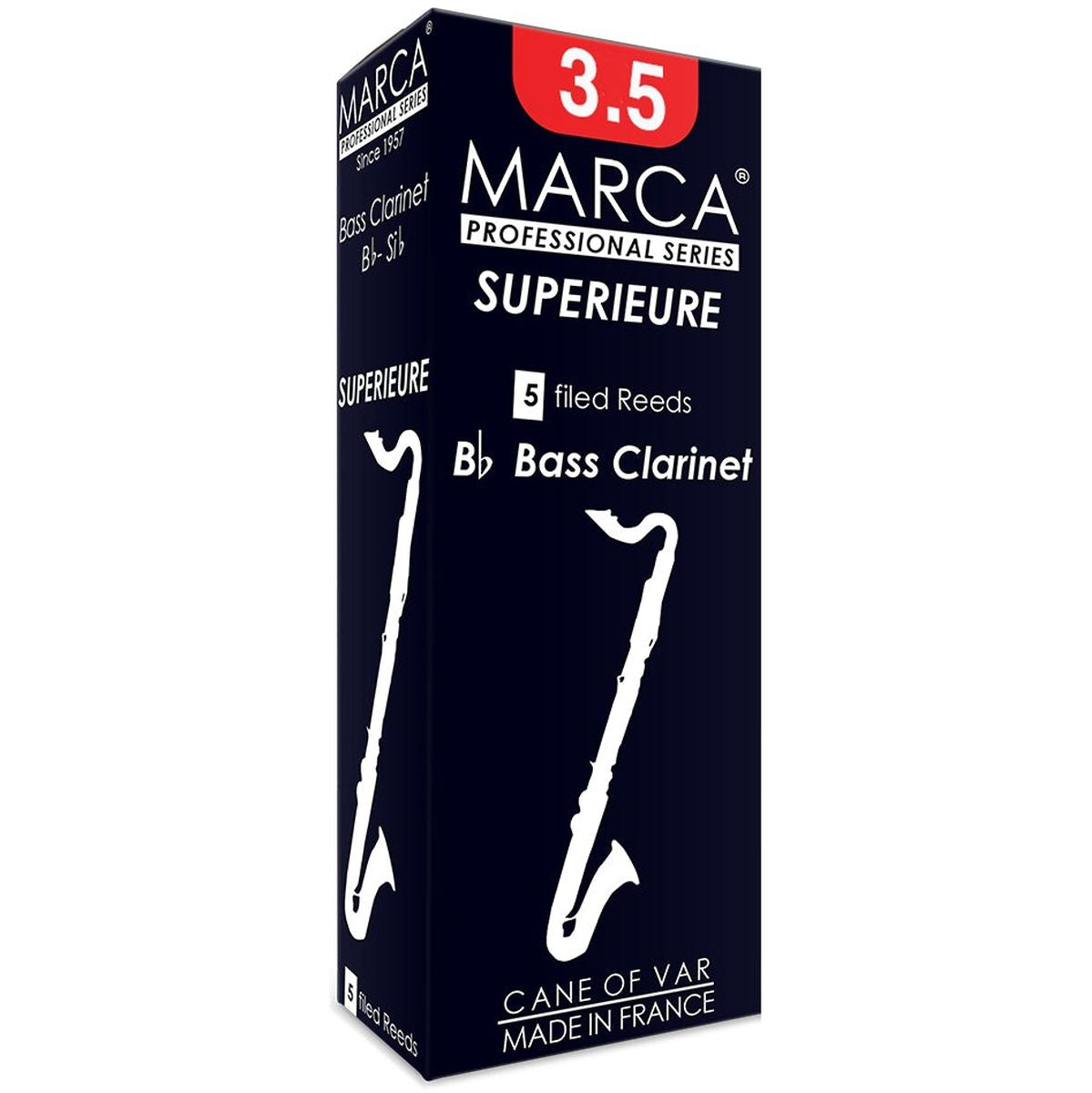 MARCA Reed Clarinette Bass Superieure 3.5 - PK Of 5