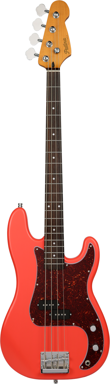 Patina PPB-3 Fiesta Red Elektrische Basgitaar