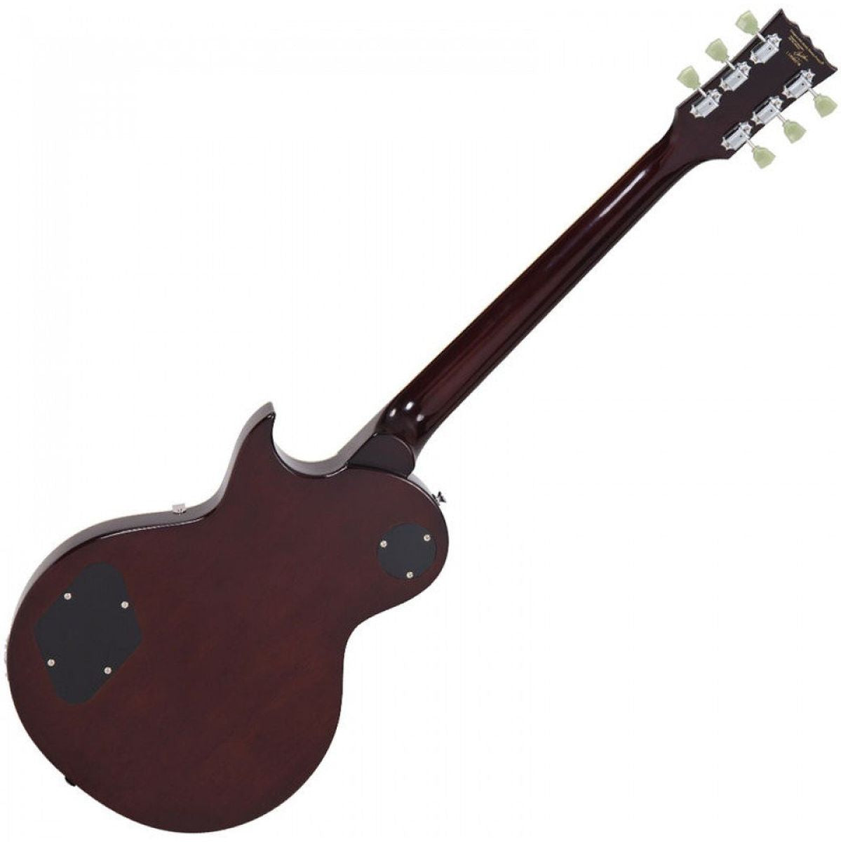 Vintage V100 Guitar-Flame Iced Tea