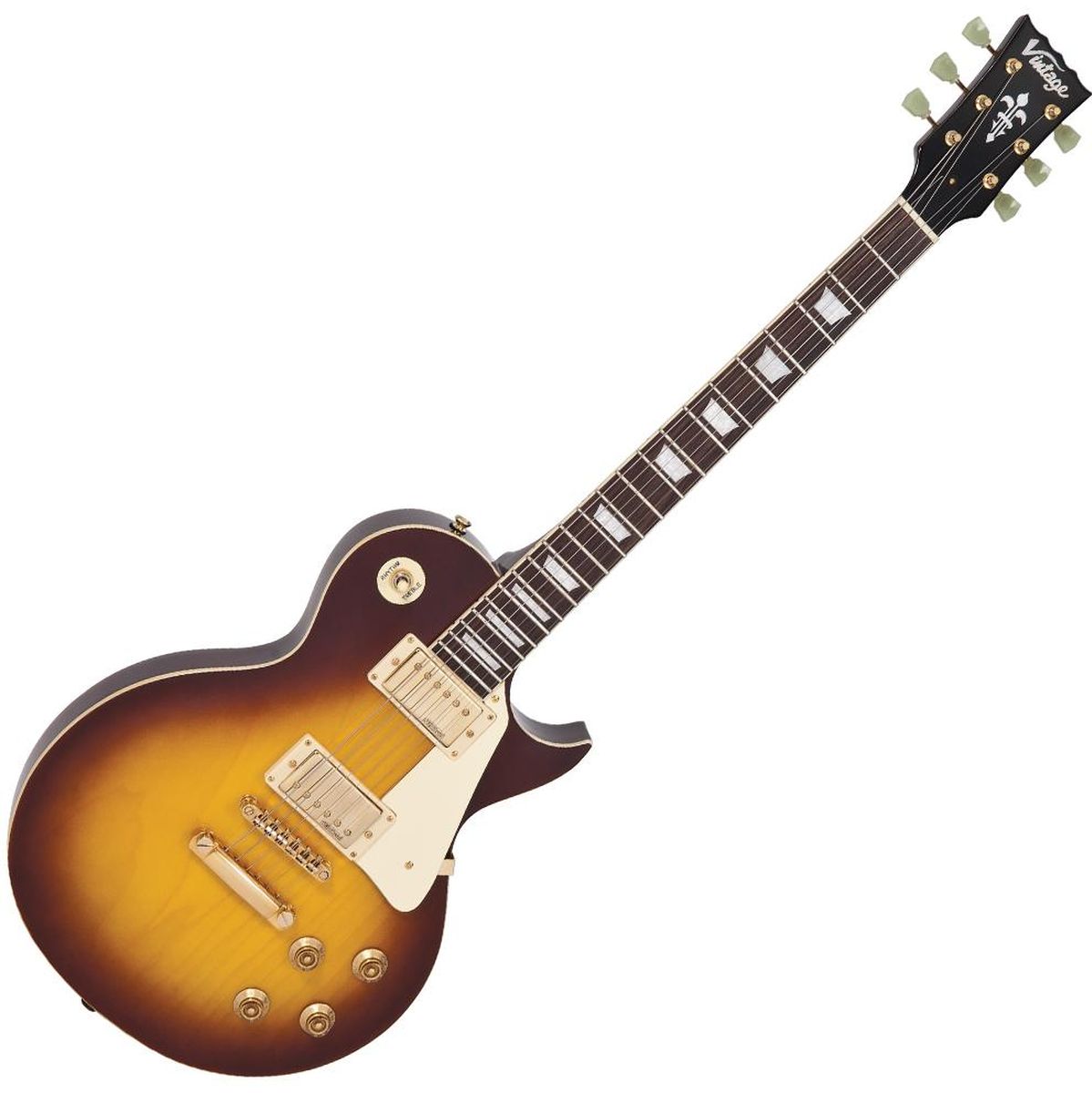 Vintage V100 Reissued TSB Tobacco Sunburst Elektrische Gitaar