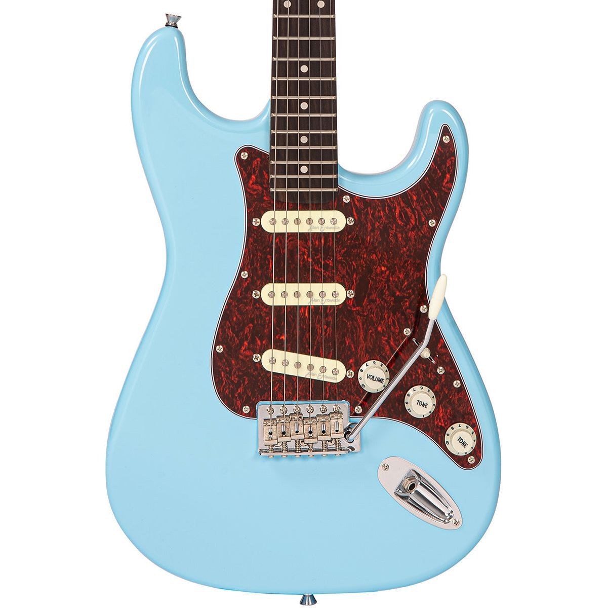 Vintage V60 Coaster Series Electric Guitar - Laguna Blue