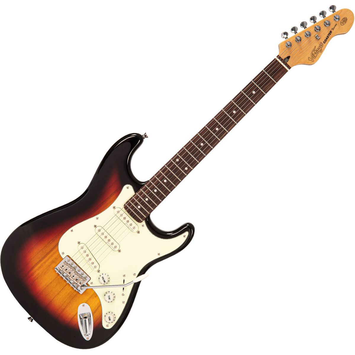Vintage V60 Coaster Series Electric Guitar - 3 Tone Sunburst