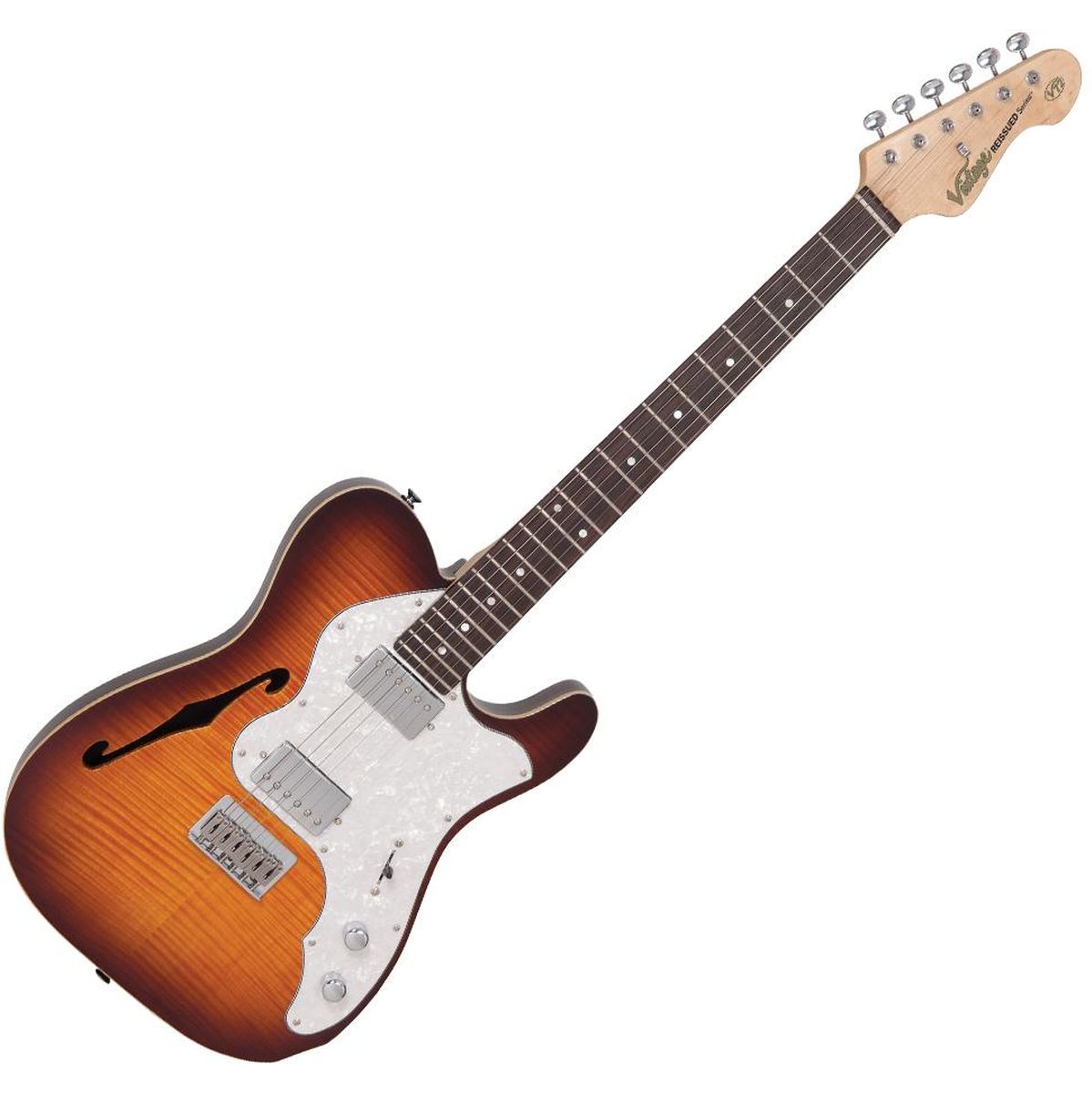 Vintage V72 Deluxe - Flame Tobacco Burst