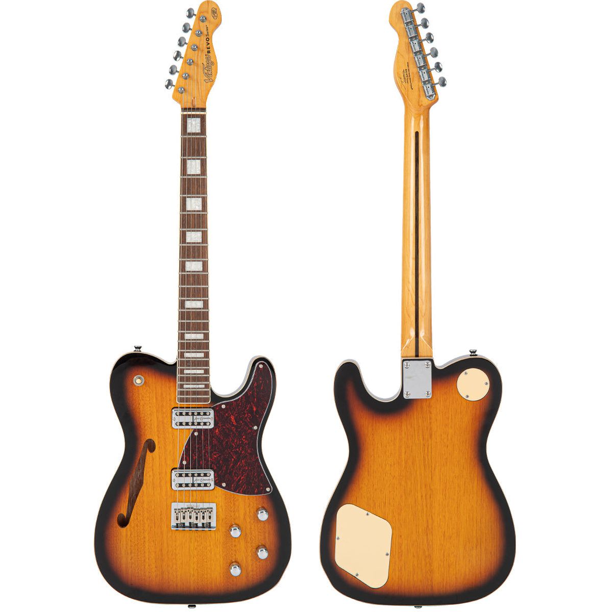 Vintage Revo Series Midline Guitar - 2 Tone Sunburst