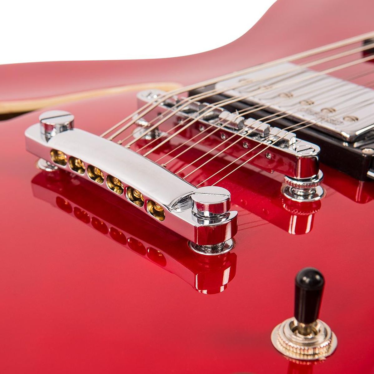 Vintage Semi-Acoustic 12 String Guitar - Cherry Red
