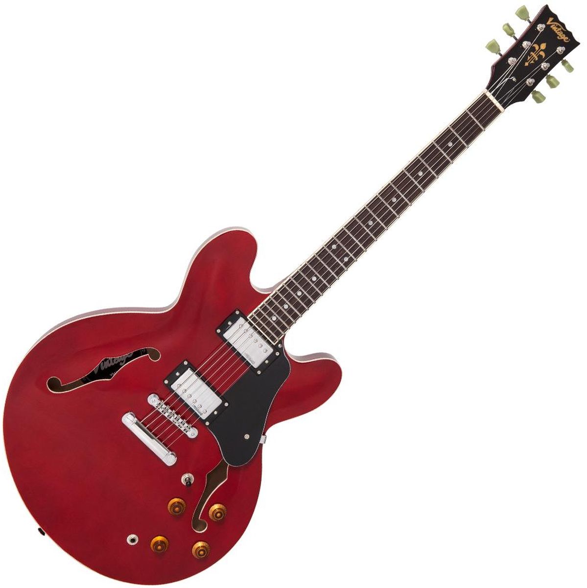 Vintage Semi-Acoustic Guitar - Cherry Red