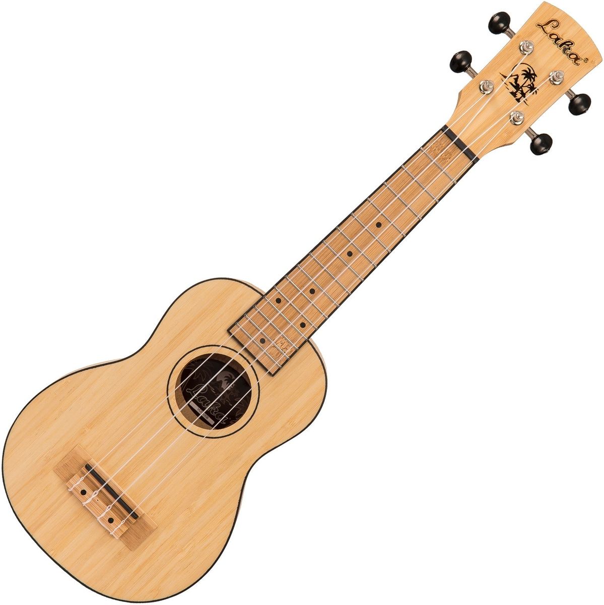 Laka Bamboo Series Ukulele &amp; Bag - Soprano