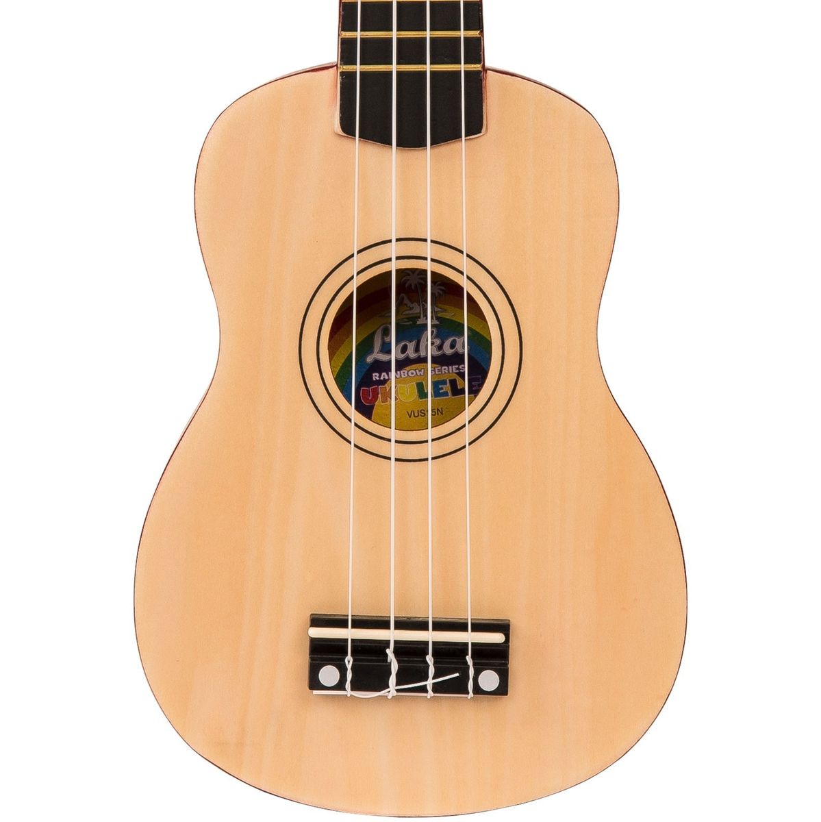 Laka Rainbow Series Ukulele &amp; Bag - Natural