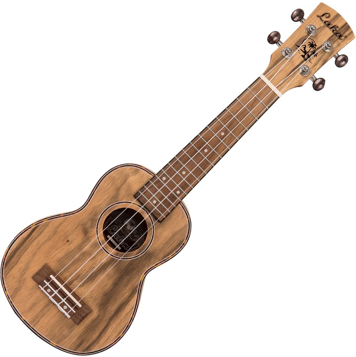 Laka Walnut Series Ukulele &amp; Bag - Soprano