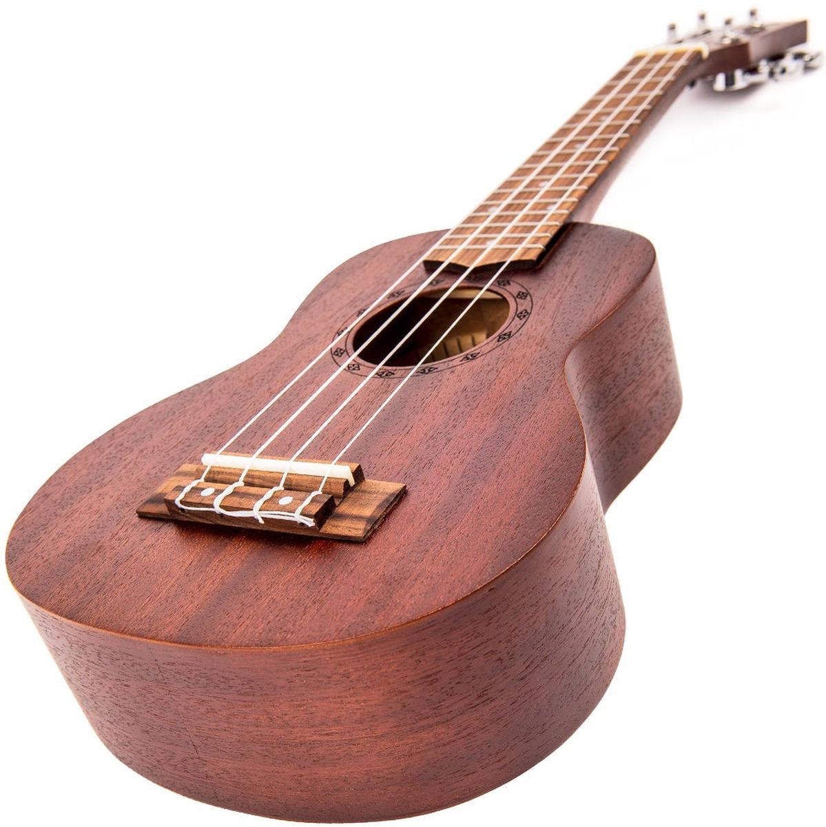 Laka Sapele Series Soprano Ukulele &amp; Bag - Chocolate