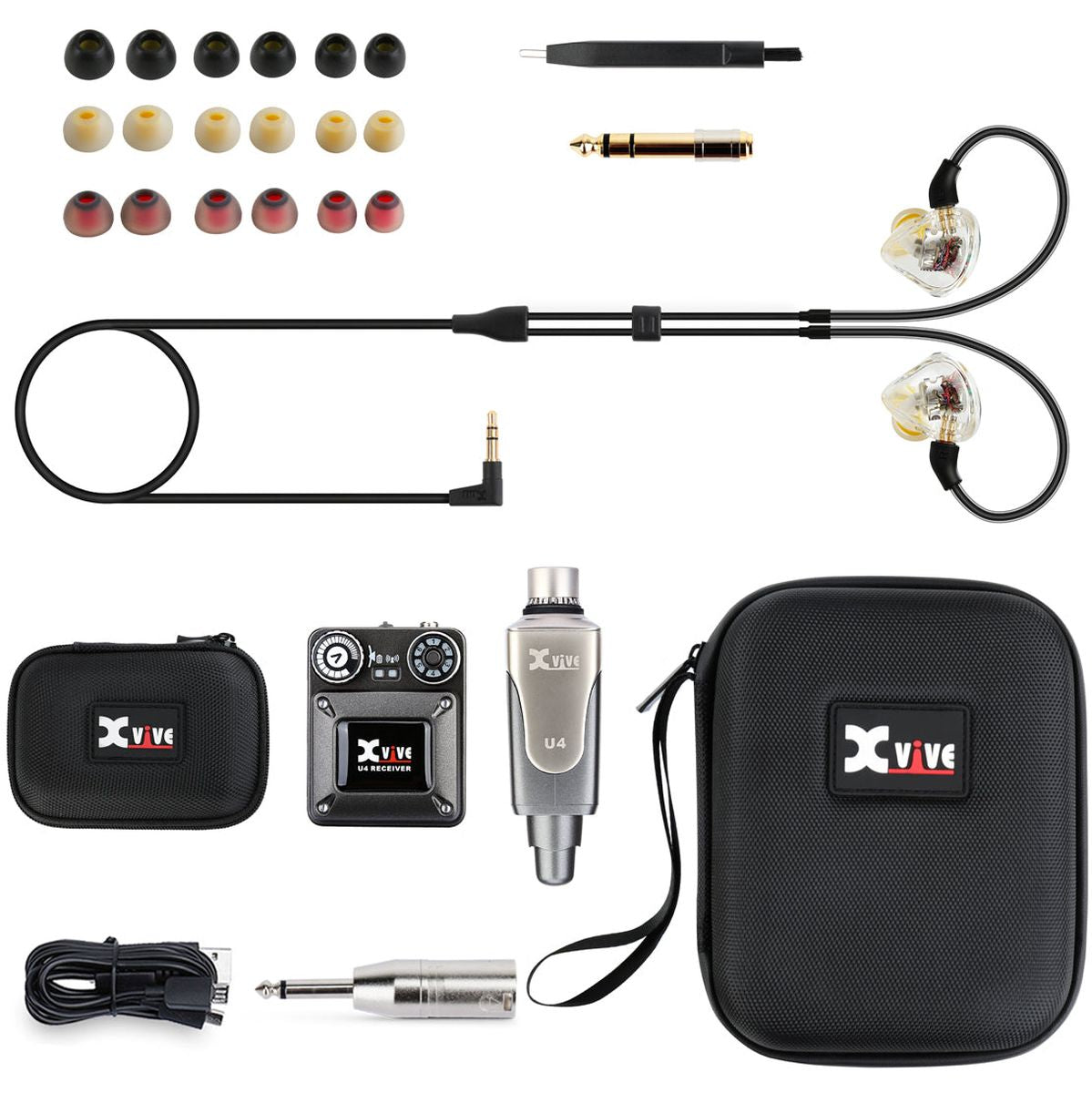 Xvive Wireless In Ear Monitor System Plus In Ear Montors &amp; Case