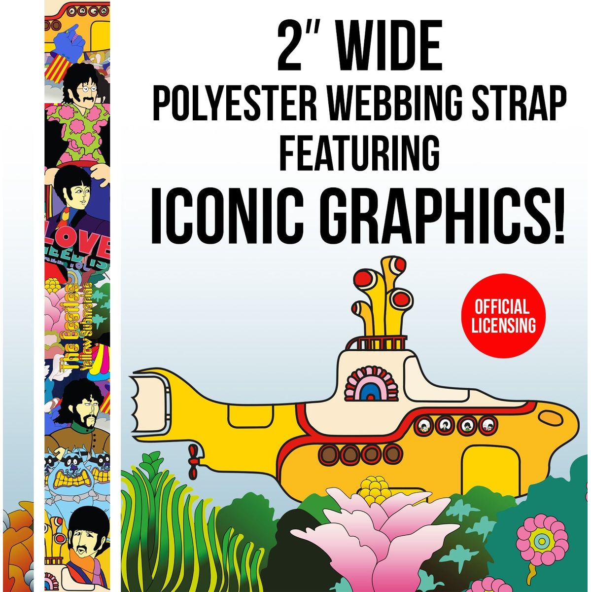 The Beatles Yellow Submarine Strap - Mounting