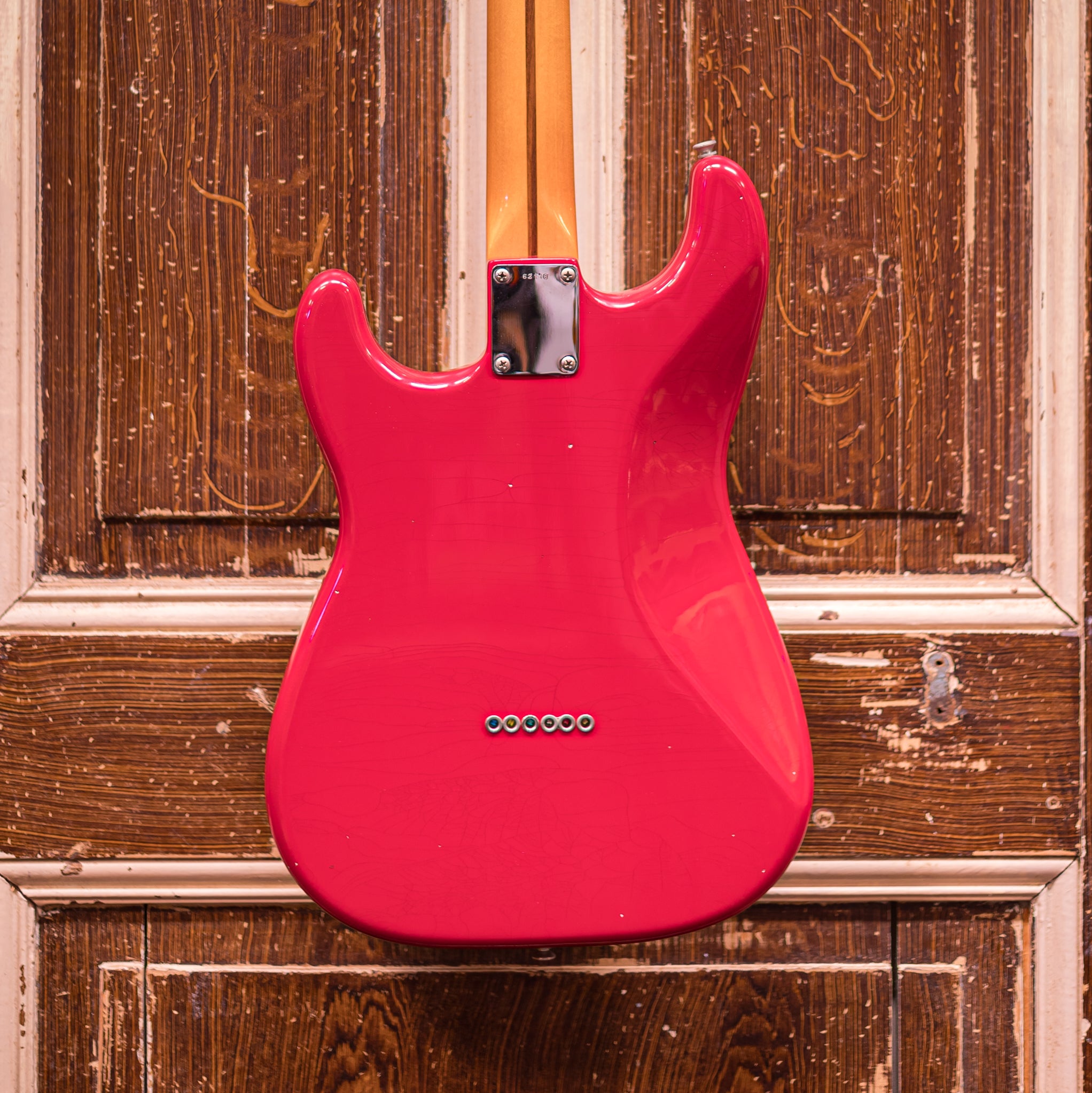 Del-Tone 50's S-Style Dakota Red Hardtail Elektrische gitaar